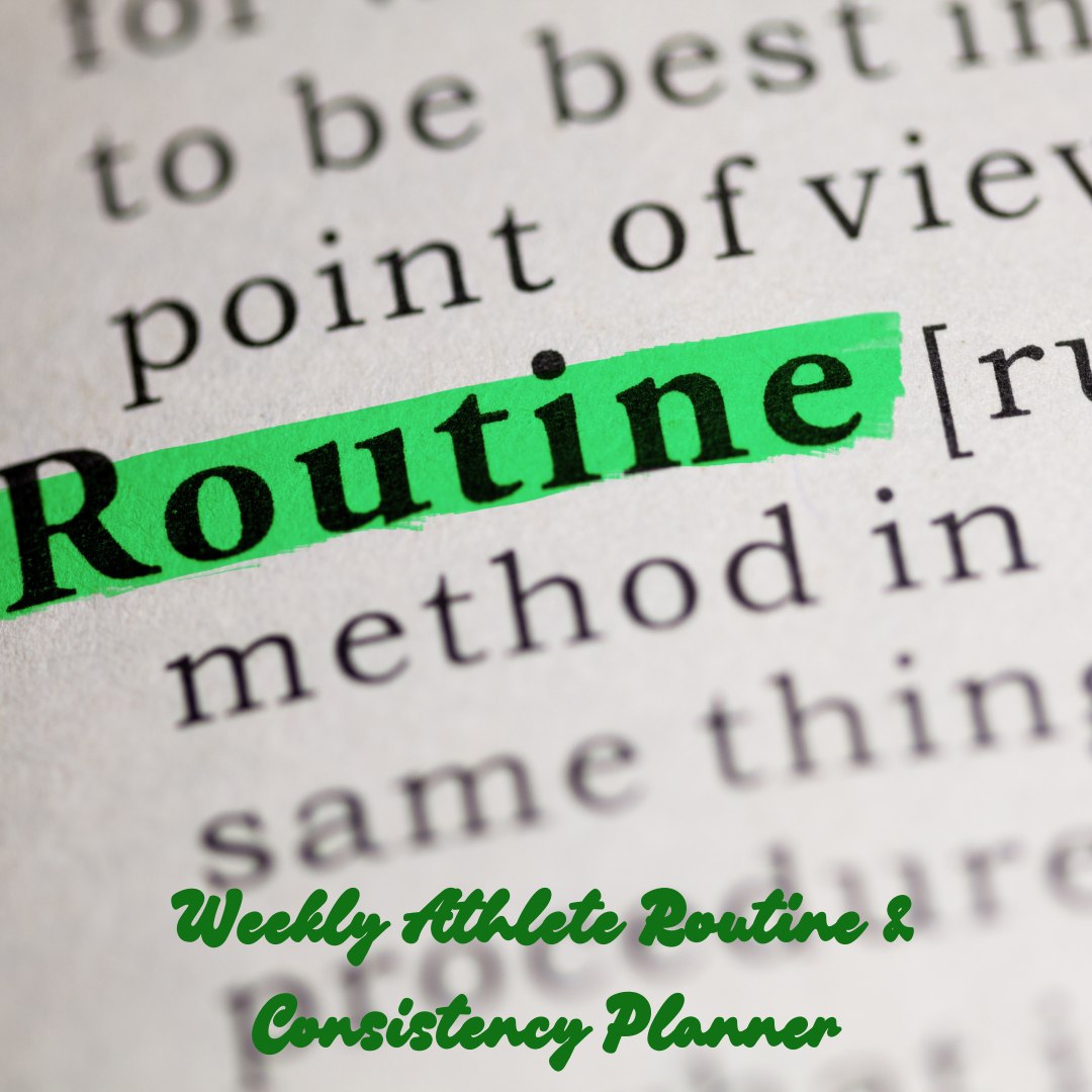 Weekly Athlete Routine & Consistency Planner